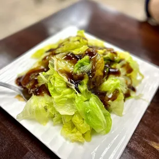 Boiled Lettuce w/ Oyster Sauce