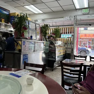 Front area of restaurant