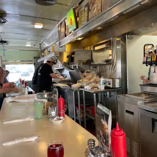 diners in a busy diner
