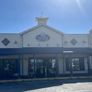 the front of the restaurant