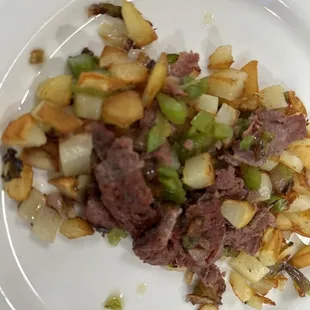Delicious  Handmade Corned Beef Hash