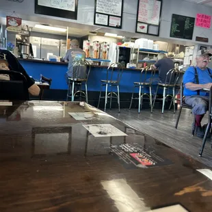 Counter and dining room