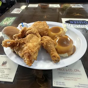 3 piece broasted chicken. Very good