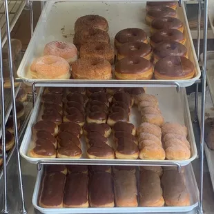 Chocolate donuts and bars