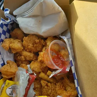 1/2lb. Shrimp with fries