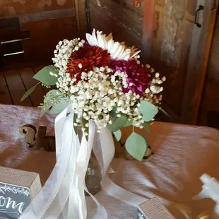 A throw away bouquet