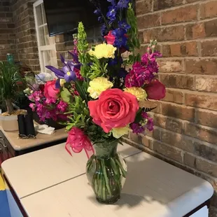 Flower buying tip, don't use the big online companies. Call a local florist and you will get more value for your money.