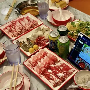 Nice presentation of meat