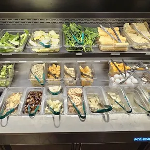 Cold fridge. Self serve.
