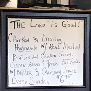 If I was here on Sunday I would get this.