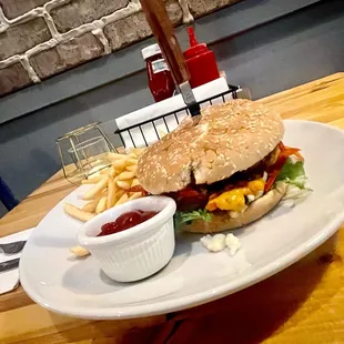 Lamb burger