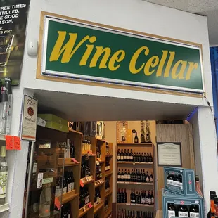 Little hideaway with more expensive wines