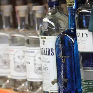 An amazing gin selection at a decent price