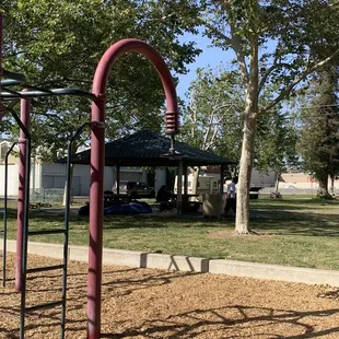 Homeless shooting up in the shade ramadas and picnic tables