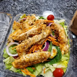 Buffalo chicken salad. grilled