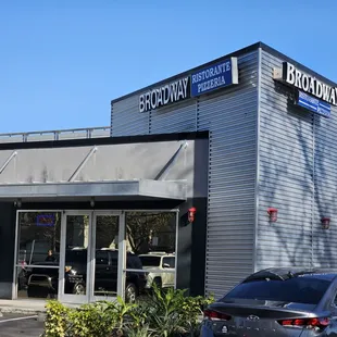 View from outside parking lot.