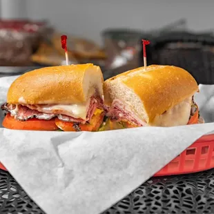 Pastrami with provolone cheese