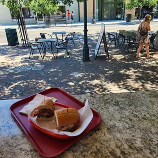 Great relaxing view as you eat.