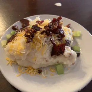 Famous mashed potatoes, yep they were cooked but nothing to write home about