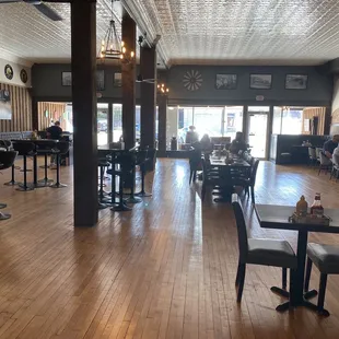 the interior of the restaurant