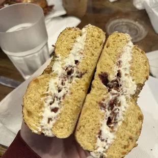 Everything Bagel with Cream Cheese