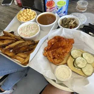 Spicy Chicken Sandwich Only All the sides