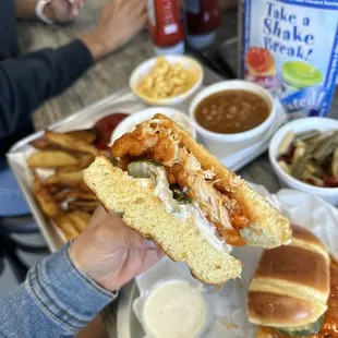 Spicy Chicken Sandwich &amp; 1 Side