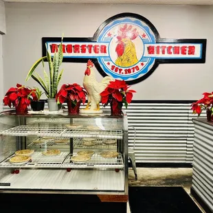 a display of baked goods