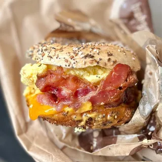 Bacon egg and cheddar