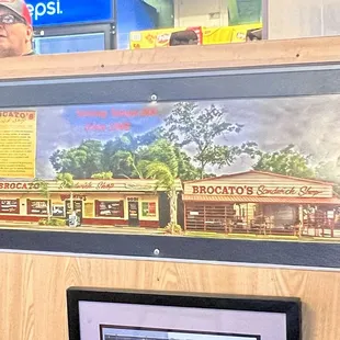 A historical description &amp; print at the &quot;Pick-Up&quot; Counter