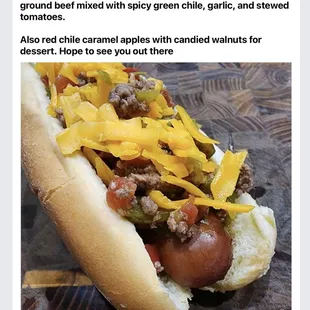 a hot dog with cheese on it