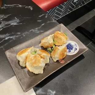 34. Three Flavor Dumplings fried