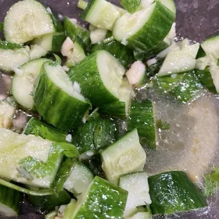 1. Fresh Cucumber with Garlic Sauce