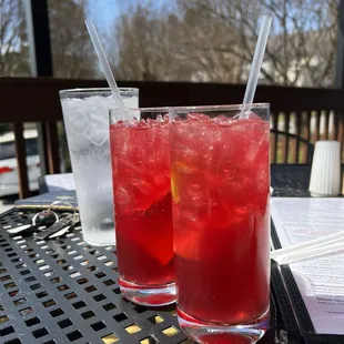 Blood orange margaritas