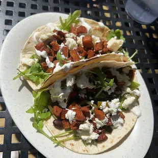 Sweet potato &amp; black bean tacos