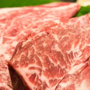steaks on a banana leaf