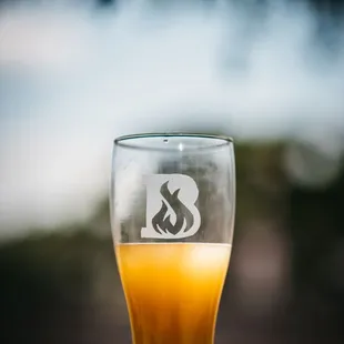 a glass of beer