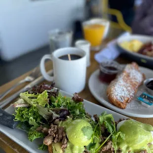 Carne Asada Benedict and Coast Toast