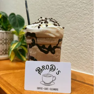 Java Chip Frappe and BroD's gift card