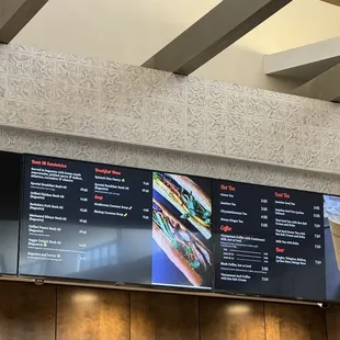 Nice selection of menu