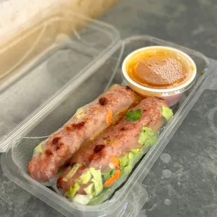 Brodard grilled pork spring rolls - yum!