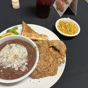 Husband got the pork chop I got the chicken both was off the hook !