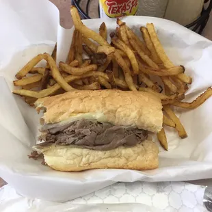 Italian beef baskets.