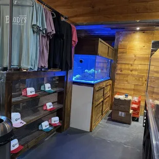 interior, sushi and sashimi