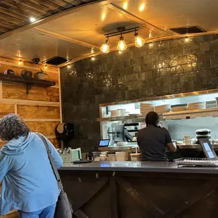 interior, sushi and sashimi