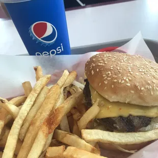 Burger &amp; fries