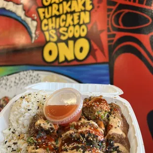 Spicy Garlic Furikake Chicken