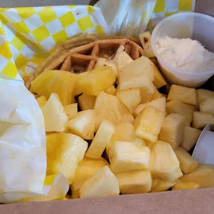 The Betty - Belgian waffle with seasonal fruit
