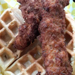 waffles, food