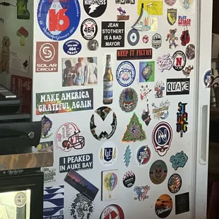 Decorated fridge